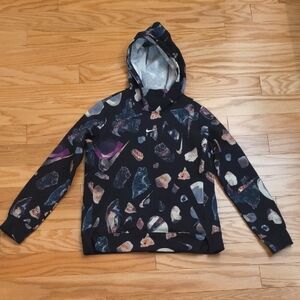 Nike Sportswear Fly Crystals Pullover Hoodie, Size L EUC